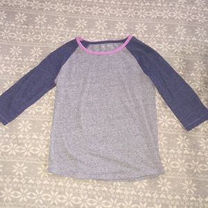 Baseball style T-shirt